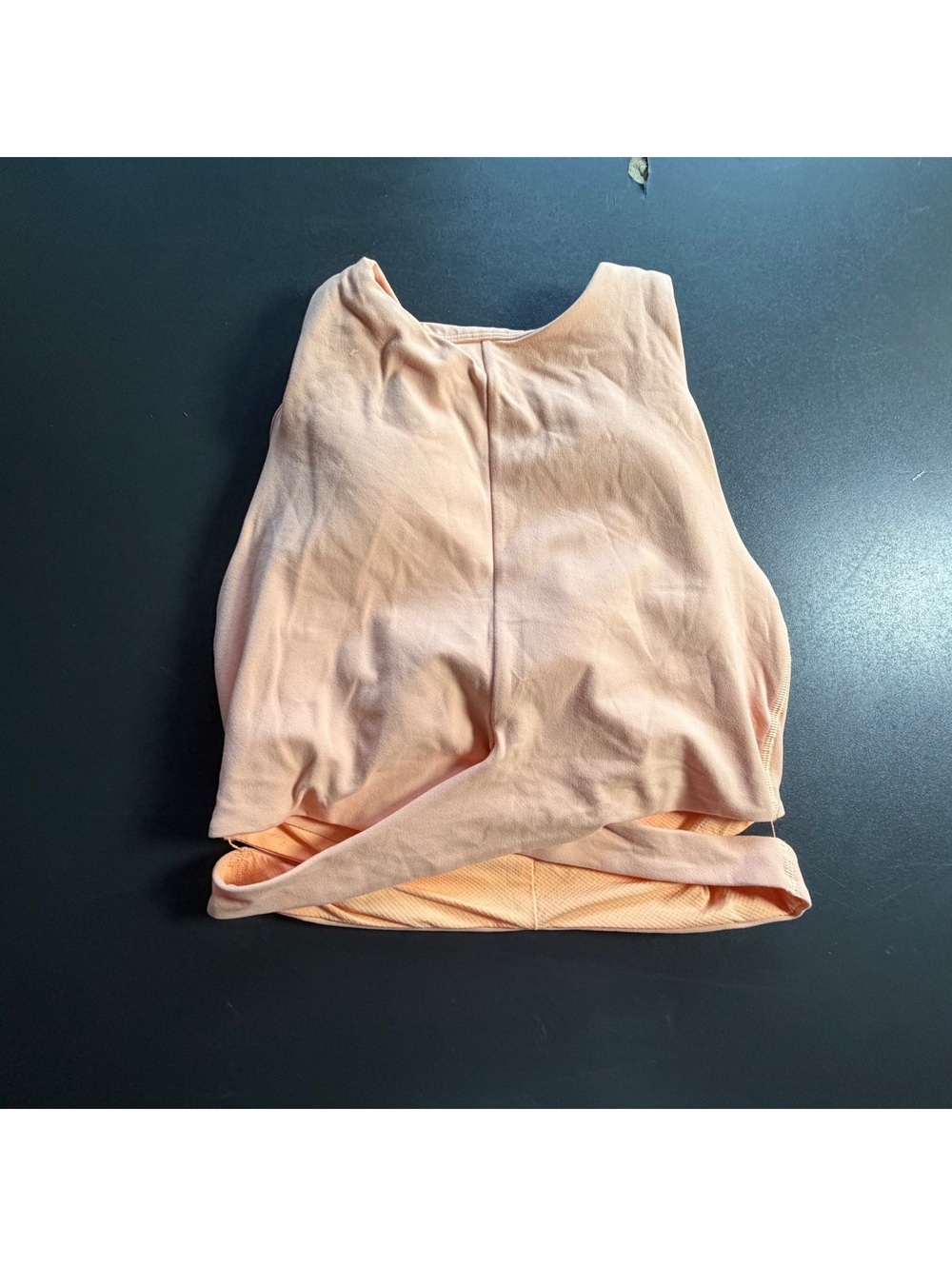 ATHLETA apricot conscipus cut out sides crop size S D-DD cup tank athletic bra